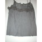 Womens New Ralph Lauren $398 NWT Gray Leather Suede Lace Tank Top Cami Nice 12 Photo 10