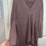 Buckle Chance or Fate ( Brand) Mauve Pink Ribbed Long Sleeve Blouse V Cut Size M Photo 5