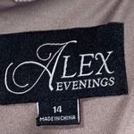 Alex Evenings WO SIZE 14 soft mauve FORMAL MOTHER OF BRIDE/GROMM DRESS 2 Piece Photo 2