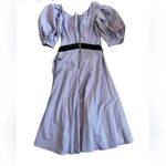 Natasha Zinko Women's‎ Purple Checkered 100% Cotton Midi Dress US8 Size 8 Photo 4