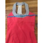 Lululemon Size 8 Round Neck Tank Top Activewear Racerback built in sports bra Pink Photo 6