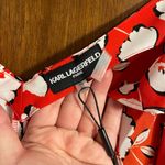 Karl Lagerfeld NWT  Floral Red Plus Size Flowy Tank Top Size 3X Photo 2