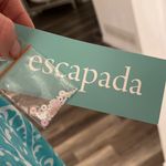 Escapada  Montreux beaded tunic 3/4 bell sleeves NWT size XL blouse aqua teal Photo 5