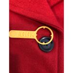 Old Navy  Women XL Red Wool Blend Double-Breasted Peacoat Collared Pocket Formal Photo 5