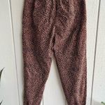 Anthropologie Anthro Kalea Corduroy High Waist Joggers in Leopard Print Size S Photo 4