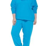 CALVIN KLEIN PERFORMANCE Logo Fleece Crewneck Sweatshirt Size 1X New without Tag Blue Photo 2