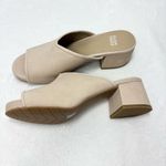 Eileen Fisher Fala tumbled nubuck mule heels tan- beige color open toe size 8.5 Photo 4
