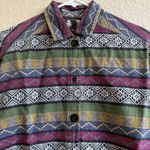 Vtg INCHARGE Aztec Southwest Western Button Shirt 100%‎ Cotton Mens Size S Small Photo 2