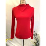 A New Day Boat Neck Long Sleeve Knit Top Red size M Photo 3