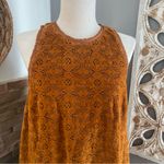Maeve  Sleeveless Lace Mini Dress in burnt orange Photo 3