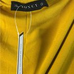 Yellow Ruched Tie Front Sheath Dress with 3/4 Sleeves for Cocktail Size undefined Photo 2