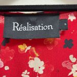 Realisation Silk Wrap Midi Floral Dress in Rouge Fleur Red Size S Photo 12