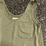 Lou & Grey Green Sleeveless Maxi Tank Dress with Pocket Sz XS Photo 2