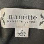 Nanette Lepore Black Velvet Burnout Long Sleeve Dress Size 14 NEW with Tags Photo 4