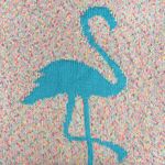 Torrid  NWT Size 4 Neon Rainbow - Blue Flamingo Scoop Neck Pullover Sweater Top Photo 4