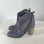 Charles David  Leather‎ Zipper Ankle Booties in Grey Size 5.5 Photo 3