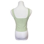 Abercrombie & Fitch Abercrombie & Fitch Ottoman Ribbed Cropped Sweater Tank Top LARGE Soft Girl Photo 3
