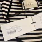Gucci  Striped Fine Viscose Black Ivory Top size S Photo 2