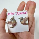 Betsey Johnson NIP Buzz Off Pave Bird Crystal Stud Earrings AS IS Photo 1