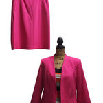 Kasper  Women's Size 10 Pink Skirt Suit Blazer, Tank, Pencil Skirt Set Photo 0