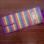 Lisa Frank  TIKANNI RAINBOW HUSKEY FILE FOLDER TRAPPER KEEPER TRIFOLD PORTFOLIO Photo 5