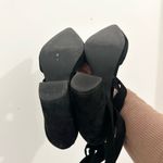 Steve Madden  bryony suede black point toe heels lace up elegant 5.5 Photo 3