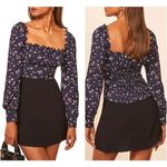 Reformation ✨ Matteo Square Neck Long Sleeve 2 Blouse✨ Photo 2