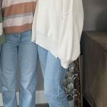 Grey Bandit White  Oversized Sweater Photo 0