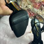 Sam Edelman Black Heels with Ankle Strap and Geometric Toe Photo 3