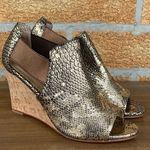 Marchez vous blue Gold Snake Nell Leather sandal Size 8 Photo 0