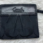 Coach  Black Signature Canvas Card Holder Photo 0