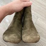 Michael Kors Sabrina Olive Green Mid Ankle Bootie Suede Boots Size 6 Photo 6