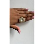 kim rogers Gold‎ Tone Rhinestone  Ring Watch Photo 4