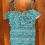Catalina Teal and White Polka Dot Swim Tankini NWOT Photo 0