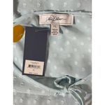 Libby Edelman NEW  Womens XL Blue Swiss Dot Blouse Cold Sholder Summer top Boho Photo 7