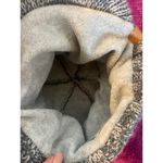 Adidas  Crystal Brimmer Beanie Hat Gray Chunky Cable Knit Photo 6