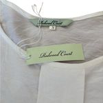 Redwood Court Silk Tunic Top White Beige Semi Sheer Split Hem Womens Small NWT Photo 7