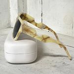 Agnes Koch Stone Bone Frame Black Polarized Lens Square Sunglasses Photo 5