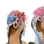 Castaner  Pom Pom Plaid Heels Size 37 or 7 Photo 10