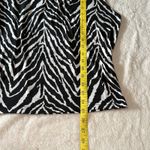 Zyia  Active Womens Safari Tank Top Zebra Print Black‎ White Size XXL Photo 6