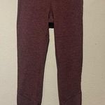  Gapfit Women’s Brushed Technology Heathered Maroon Jersey Leggings Size S Photo 0