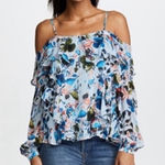 Tanya Taylor NWT  watercolor daisy silk blouse Photo 0