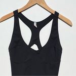 Free People  MOVEMENT Black Open back thong BodySuit/Leotard Size large Photo 2