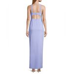 Aidan Mattox  Sleeveless Cutout Column Gown in Baby Blue, Size 4 NEW w/Tag $220 Photo 3