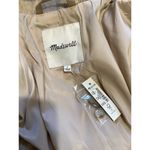 Madewell  Satin Oversized Blazer Matchstick Beige Mid Length 2 Photo 8