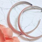 Old Navy Pink Corral Hoop Earrings  Photo 1