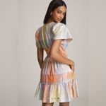 Anthropologie Somerset Metallic Pastel Plaid Mini Dress Small Photo 3