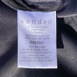 Sandro NWT Paris Lace Detail Blouse in Black Photo 8