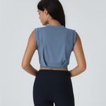 Halara 082HO.- Crew Neck Sleeveless Cropped Yoga Tank Top. Size L Photo 2