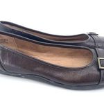 Easy Spirit Brown Buckle Flats Size 8 Photo 0